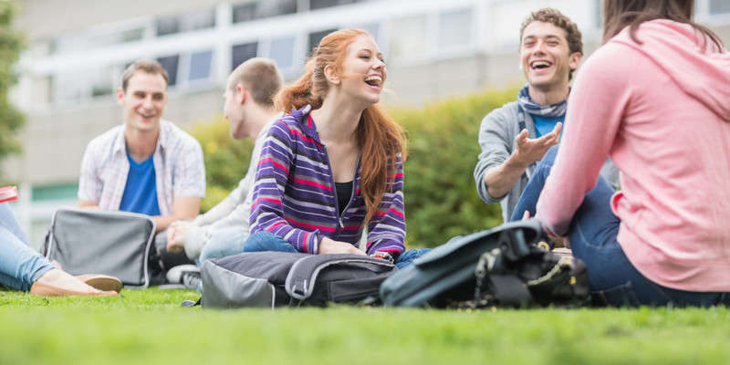 Medium o happy university students laughing facebook 0